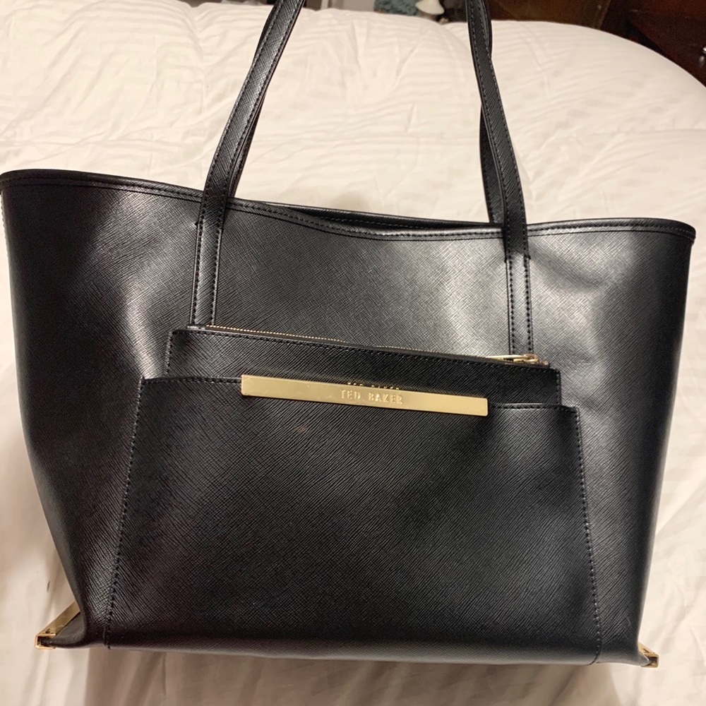 Black Ted Baker Tote w/ Pouch